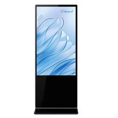 صفحه نمایش 43 اینچ طبقه ایستاده سیگنال دیجیتال 178 درجه تایید FCC کیوسک تبلیغاتی لمسی ظرفیت با سیستم اندروید یا ویندوز