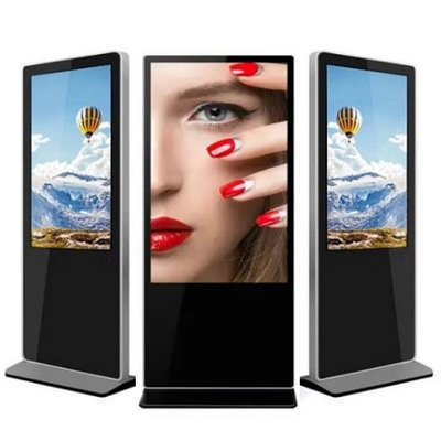 صفحه نمایش 43 اینچ طبقه ایستاده سیگنال دیجیتال 178 درجه تایید FCC کیوسک تبلیغاتی لمسی ظرفیت با سیستم اندروید یا ویندوز