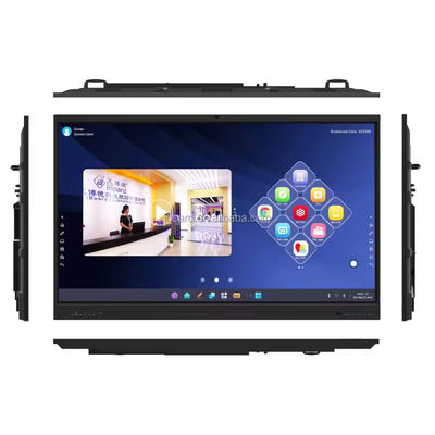 آی بورد 4K 75 اینچ صفحه سفید هوشمند LCD نمایشگر لمسی تعاملی برای تدریس و کنفرانس صفحه تخت تعاملی
