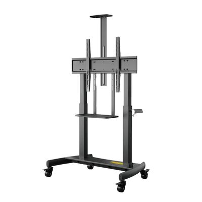 تلویزیون کف ایستاده موبایلی ارتفاع ایستاده قابل تنظیم TV Cart Mount برای تلویزیون های هوشمند رابط