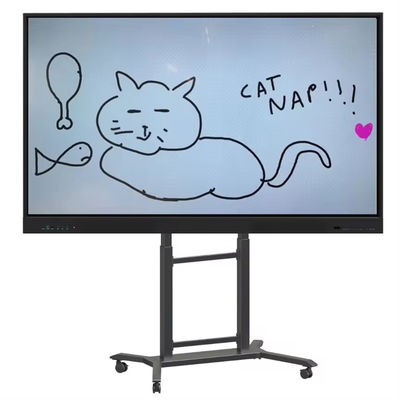 تلویزیون کف ایستاده موبایلی ارتفاع ایستاده قابل تنظیم TV Cart Mount برای تلویزیون های هوشمند رابط
