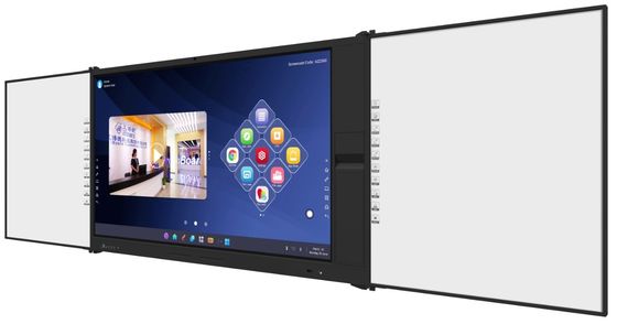 75 اینچ 4K چند رسانه ای همه در یک صفحه نمایش تعاملی با اسکنر مدارک صفحه کشویی دیجیتالی متصل به هم برای جلسه مدرسه