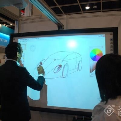 20 نقطه تماس Iboard تخته سفید تعاملی با مواد قاب آلومینیوم و ایست تلفن همراه متحرک