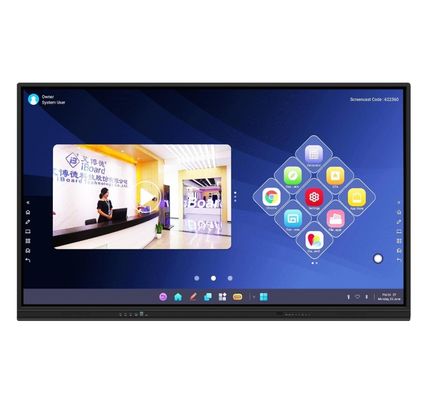 86 اینچ iBoard تعاملی صفحه نمایش تخت کنفرانس کلاس درس