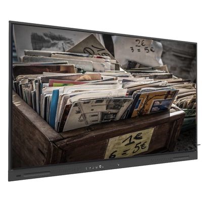 کسب و کار خود را با صفحه هوشمند LCD سیاه با خروجی های USB و 350cd / m2 WIFI و اشتراک بی سیم 110 اینچ افزایش دهید