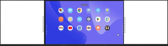 IBoard Factory Direct اندروید 14 8+128G پانل مسطح تعاملی IR مادون قرمز 20 نقطه لمسی پشتیبانی شده با اشتراک صفحه نمایش تخته سفید تعاملی با قلم نشانگر تخته جانبی برای آموزش مدرسه