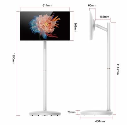 27 اینچ قابل حمل Smart Screen Rotate Smart TV برای نمایشگاه فروشگاه/SOHO/خارج از خانه