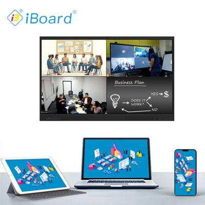 صفحه لمسی 65 اینچی WhiteBoard نمایشگر تعاملی برای جلسات آموزشی همکاری