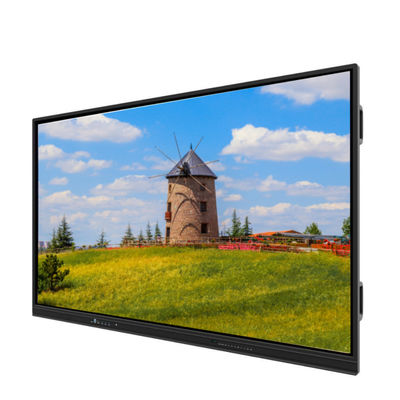 صفحه نمایش هوشمند تعاملی LED 65 اینچ 4K UHD با لمسی اندروید 14 دوربین مجهز به میکروفون اسپیکر PC وای فای مناسب برای تدریس در مدرسه ، کنفرانس و استفاده از دفتر