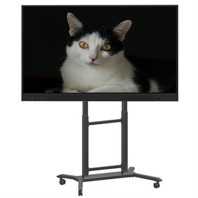 صفحه نمایش لمسی هوشمند دیجیتال 98 اینچی 4K اندروید 14 با حافظه 128+8 گیگابایت، پایه موبایل اندروید OPS اختیاری برای کلاس درس و جلسات