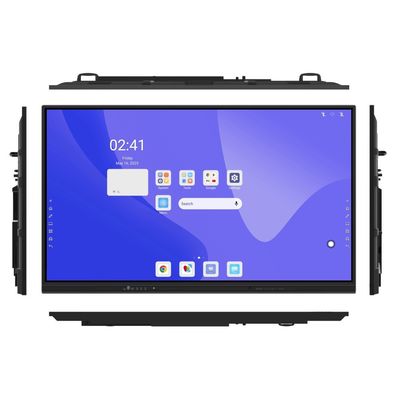 تابلو قرمز تعاملی کد QR اشتراک گذاری Muilt Touch 50 Touch Point طراحی مدرن صفحه نمایش تخت تعاملی