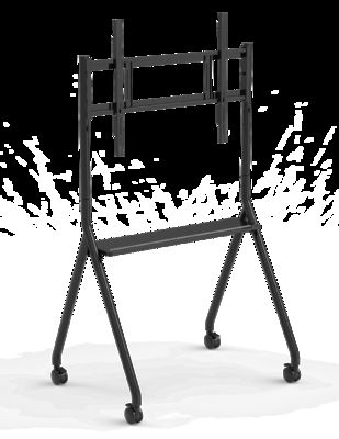 پایه تخته سفید تعاملی جدید متحرک 42 تا 75 اینچ تلویزیون مانیتور بالابر پایه متحرک حداکثر تحمل 60 کیلوگرم چرخ های قدرتمند حرکت آسان برای پایه متحرک تخته سفید تعاملی