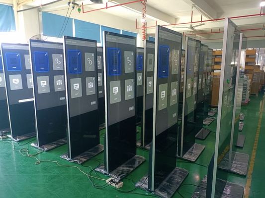 عمده فروشی با اسکن سفارش 23.8 اینچ 27 اینچ 32 اینچ طبقه ایستاده صفحه نمایش سیگنال دیجیتال تبلیغات طبقه ایستاده کیوسک ظرفیت لمس با سیستم اندروید یا ویندوز