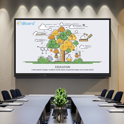 قیمت کارخانه 4k 75 اینچ صفحه لمسی چند زبان نرم افزار LCD Smart Board اندروید صفحه تعاملی برای مدرسه و جلسه