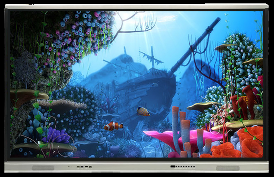 فابریک عمده نمایشگر لمسی صفحه نمایش تخت تعاملی با لمسی مادون قرمز و ارتقاء از راه دور از طریق شبکه اینترنت مانیتور تلویزیون لمسی صفحه نمایش سفید تعاملی