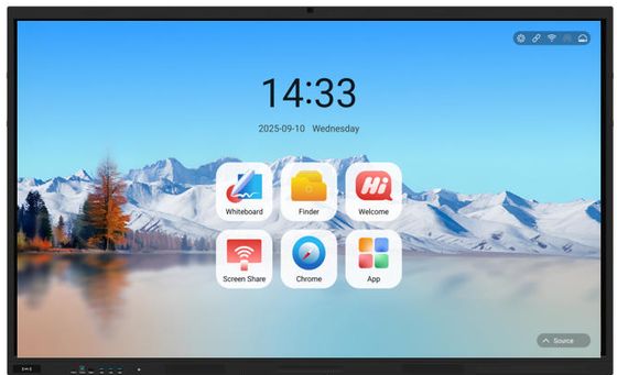 تخته سفید تعاملی iBoard 86 اینچی، صفحه نمایش تخت هوشمند برای کنفرانس و آموزش