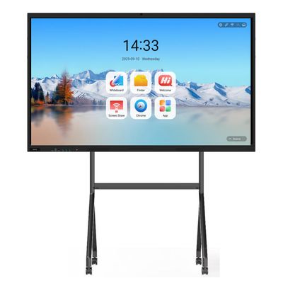 Factory Direct IBoard TE-QS Series Android 14 8+128G Interactive Flat Panel Display All In One Windows System Optional Wireless Screen Projection Interactive Whiteboard For Office Conference Meeting