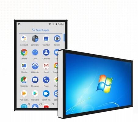 کیوسک صفحه لمسی 55 اینچ اندروید استندی IR PCAP Win PC برای سوپرمارکت دفتر تجاری