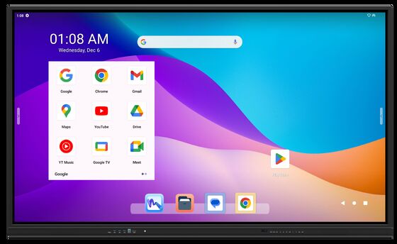 برد هوشمند تخته سفید تعاملی 86 اینچی Google EDLA برای کلاس درس و کنفرانس
