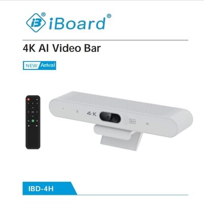 دوربین کنفرانس 360 درجه با ردیابی خودکار ویدیو، وب‌کم 4K HD، هوش مصنوعی با کنترل از راه دور برای جلسات تخته سفید تعاملی