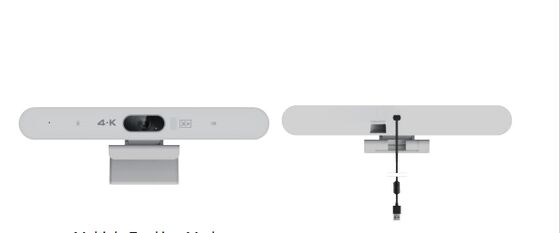 دوربین کنفرانس 360 درجه با ردیابی خودکار ویدیو، وب‌کم 4K HD، هوش مصنوعی با کنترل از راه دور برای جلسات تخته سفید تعاملی