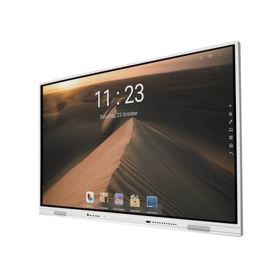 بلندگوهای 2x15W، مانیتور صفحه لمسی تعاملی با میکروفون اختیاری و ابعاد محصول 1990 در 1203 در 113 میلی‌متر، طراحی شده برای اتاق‌های جلسه