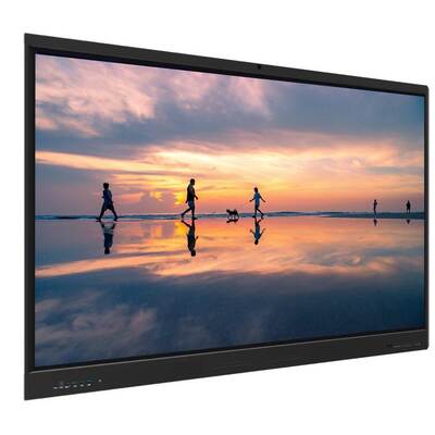 تخته سفید تعاملی قابل حمل 75 اینچی با شکاف صفر، وای‌فای و نرم‌افزار آموزشی یکپارچه