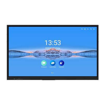 صفحه سفید تعاملی 86 اینچی با صفحه نمایش 4K UHD و نقاط لمس 20/40 برای یادگیری مشترک
