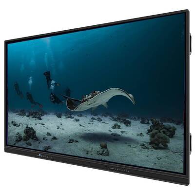 تخته سفید تعاملی IBoard 55-98 اینچی، تخته هوشمند آموزشی با نمایشگر 4K HD، سیستم دوگانه ویندوز و اندروید، شیشه ضد انعکاس نور تمپر شده