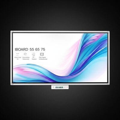 IBoard 4K Ultra HD تخته سفید تعاملی با فناوری لمس مادون قرمز و سیستم عامل دوگانه برای آموزش هوشمند