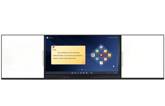 صفحه نمایش تخت تعاملی 4K Ultra HD با 20 نقطه لمسی و بلندگوهای داخلی برای آموزش