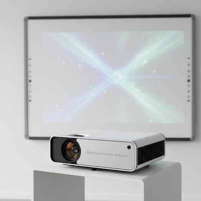 iBoard ارزان DLP لیزر پروژکتور قابل حمل 4K Whiteboard Ultra Short Throw پروژکتور برای کلاس درس بوردهای آموزشی مدرسه