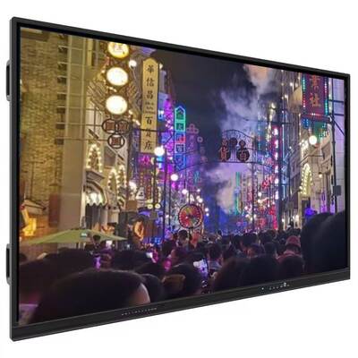 پنل مسطح تعاملی با اندروید 13 یا 14 شیشه گرم 4 میلی متری و میکروفون 6 آرایه ساخته شده در صفحه سفید هوشمند