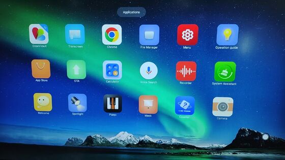 سیستم اندروید داخلی ارتقاء صفحه نمایش لمسی Whiteboard تعاملی تولید کننده