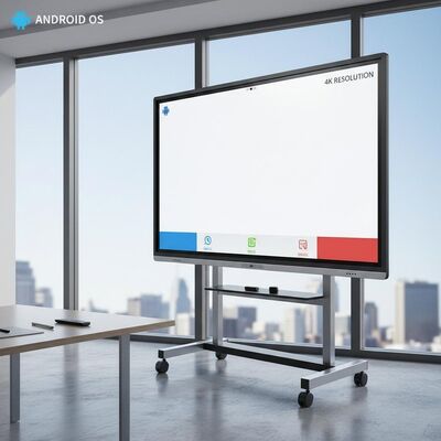 110 اینچ رزولوشن 4K اندروید OS Whiteboard هوشمند تعاملی برای آموزش و جلسات اداری