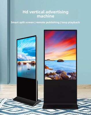 کیوسک تبلیغاتی عمودی داخلی 43/55 اینچی HD، نمایشگر LCD همه‌کاره، صفحه لمسی تعاملی، تابلو دیجیتال