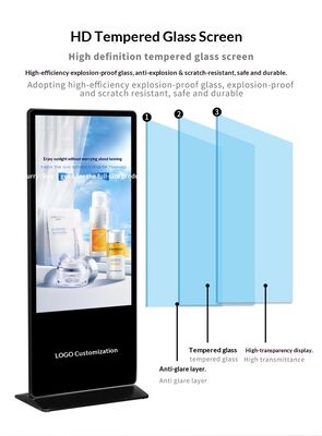 43 55 65 75 Floor Stand Digital Signage Kiosk Interactive Touch Screen Indoor LCD Advertising LCD Display