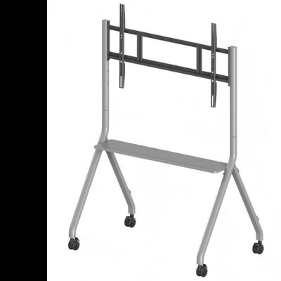 پایه موبایل سبد خرید تلویزیون موبایل برای نمایشگرهای تعاملی تلویزیون هوشمند مناسب برای اندازه 65-86 اینچ