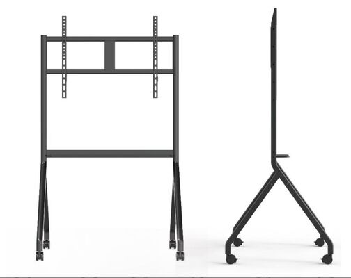 پایه موبایل سبد خرید تلویزیون موبایل برای نمایشگرهای تعاملی تلویزیون هوشمند مناسب برای اندازه 65-86 اینچ