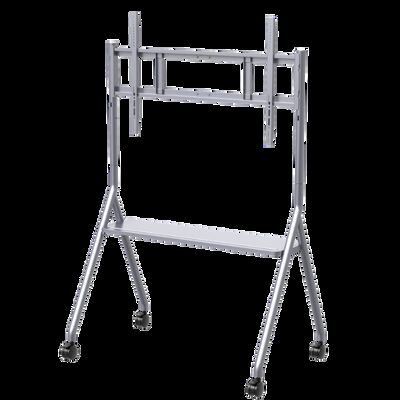 پایه موبایل سبد خرید تلویزیون موبایل برای نمایشگرهای تعاملی تلویزیون هوشمند مناسب برای اندازه 65-86 اینچ