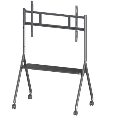 پایه موبایل سبد خرید تلویزیون موبایل برای نمایشگرهای تعاملی تلویزیون هوشمند مناسب برای اندازه 65-86 اینچ