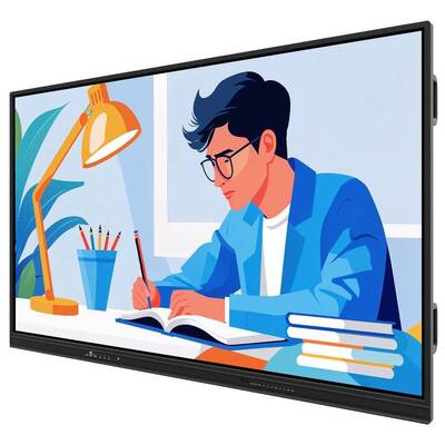75 اینچ اندروید کامپیوتر صفحه هوشمند وای فای HDMI USB 50 نقطه لمس برای دفتر جلسه