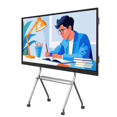 75 اینچ اندروید کامپیوتر صفحه هوشمند وای فای HDMI USB 50 نقطه لمس برای دفتر جلسه