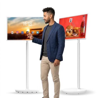 صفحه نمایش لمسی 32 اینچی قابل حمل و قابل چرخش USB وای فای تلویزیون هوشمند آنلاین تلویزیون برای کار مطالعه بازی