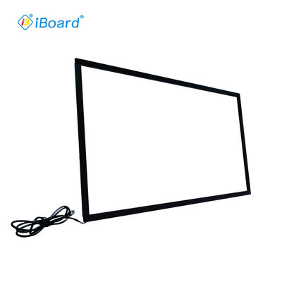 IBoard 32 اینچ 43 اینچ 50 اینچ 55 اینچ 65 اینچ 75 اینچ فریم پوششی چند لمسی مادون قرمز اتصال USB برای مانیتور صفحه لمسی تلویزیون دیجیتال ساینیج