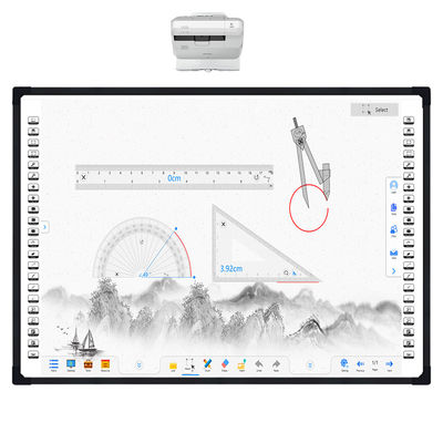 iBoard فابریک دیجیتال هوشمند Whiteboard فریم آلومینیومی سطح نانو سرامیکی برای آموزش کلاس درس صفحه لمسی صفحه سفید تعاملی