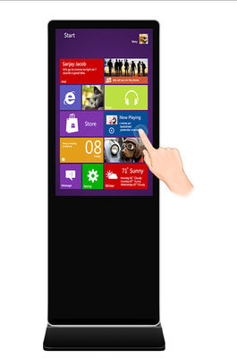 کیوسک صفحه نمایش لمسی 16 9 ، علامت های دیجیتال کف ایستاده 3840x2160