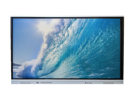 55-98 اینچ رزولوشن 4K پانل مسطح تعاملی با سیستم چند لمسی و دوگانه برای تدریس و جلسات