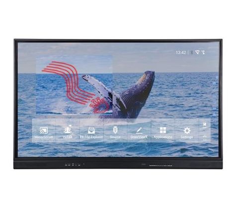صفحه نمایش لمسی LCD تعاملی 65 اینچ لمسی انگشتی 20 انگشتی