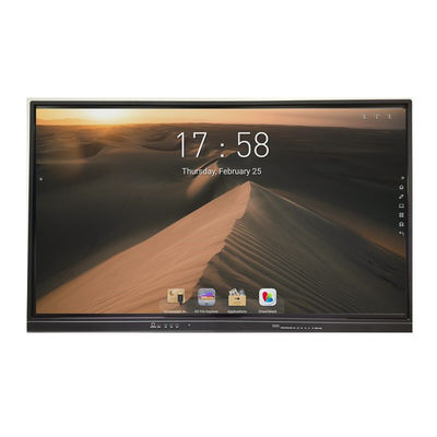 صفحه نمایش هوشمند 65 اینچی LED صفحه نمایش تعاملی مادون قرمز با صفحه نمایش چند لمسی صفحه سفید هوشمند